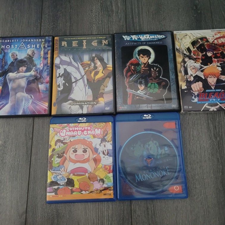 Anime DVD & Blu Ray Bundle Lot