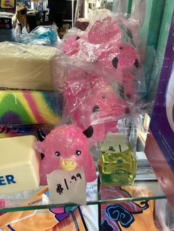 Pink Highland Cow Squishy Toy