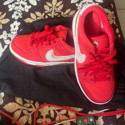 Red Nike shoes