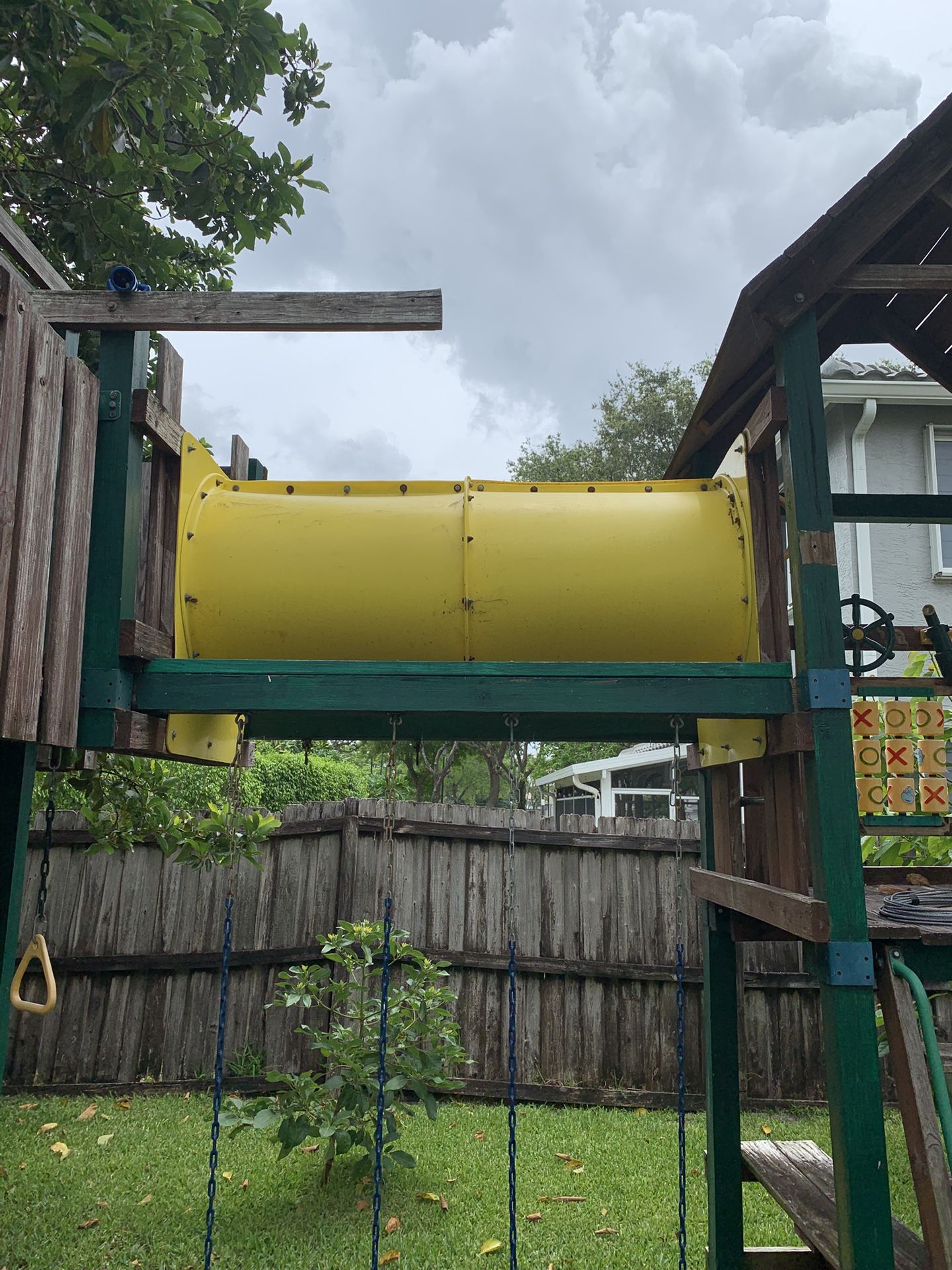 Yellow Tube For Playground