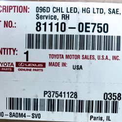 LUZ DELANTERA DERECHA HIGHLANDER /RIGHT HEADLIGHT  HIGHLANDER