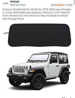 Windshield Sun Shade for Jeep Wrangler