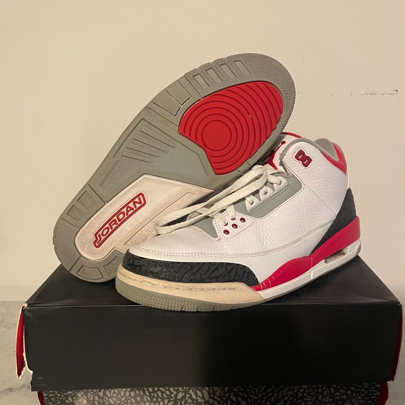 Jordan 3 Fire Red Size 11.5 CLEAN WITH BOX 
