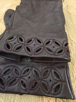 Chocolate Leather Women's Gloves