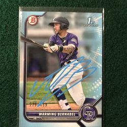 Warming Bernabel Rookie Card Auto