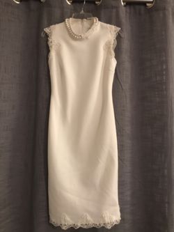 Calvin Klein White Dress - Size 4