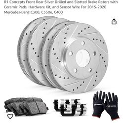 2015-2020 Mercedes benz (C300-C350-C400) brake and rotors kit       