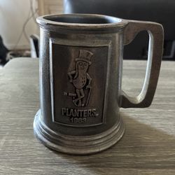 Vintage 1983 WILTON ARMETALE Planters MR. PEANUT Pewter MUG Stein