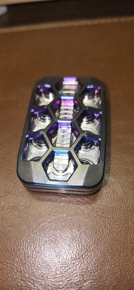Magnus MagLab MML155 Squashed Toad Zirconium Skelley HEX Click Slider PINK AND TEAL NEW