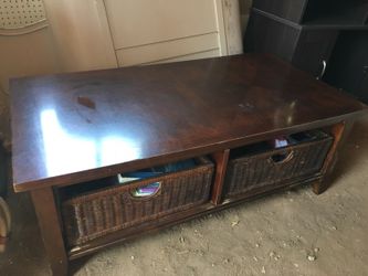 Coffee table with storage underneath
