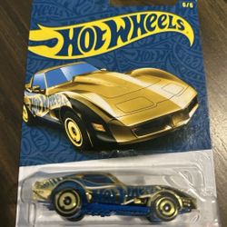 Hot Wheels 58th Anniversary Chase Car Gold Corvette Stingray
