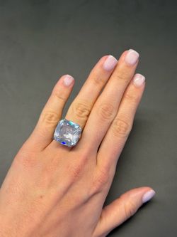 Silver Rhinestone Ring