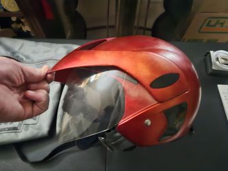 Red Motorcycle Helmet