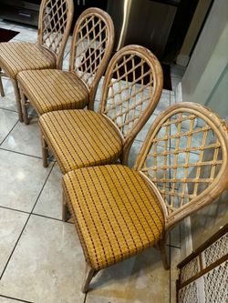 Vintage Wicker Rattan Chairs