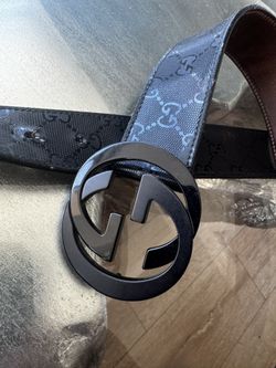 Gucci Black Leather Belt