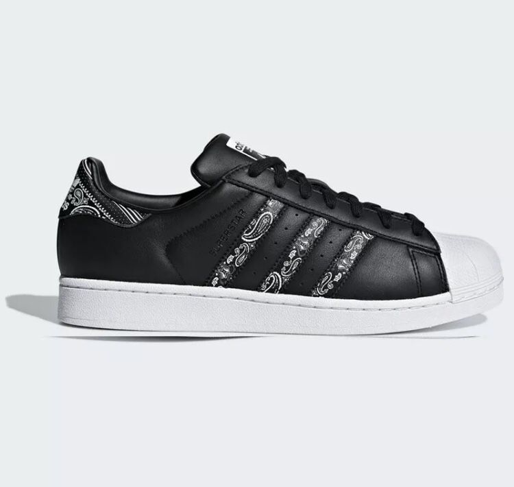 New Adidas Superstar 'Graffiti' Men's Shoes Sneakers Black White BD7430