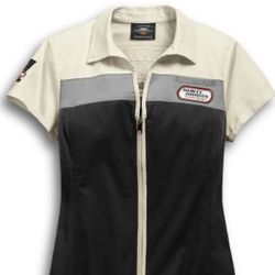 Harley-Davidson Women's H-D Racing Zip-Front Shirt/Jacket 
