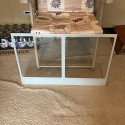 Clear And Frosted Shelf 17-5/8”wide By 27” Long 
