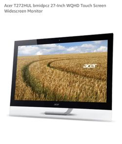 Acer T272HUL bmidpcz 27-Inch WQHD Touch Screen Widescreen Monitor