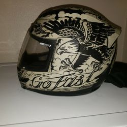 Icon Airmada Scrawl, integral helmet

Size M