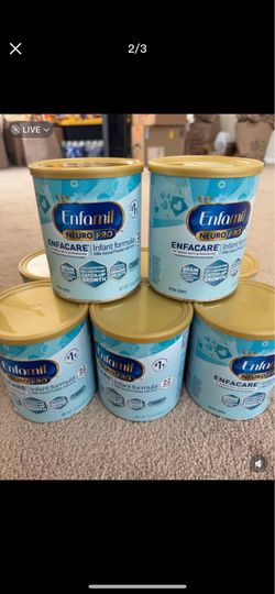 enfamil Enfacare.       15$ each.  18 cans