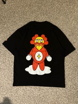 Queenbaye Graphic Men's Tee with Red & Yellow Character
