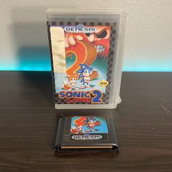 Sonic the Hedgehog 2 (SEGA Genesis, 1992) Case & Game Only Tested & Works