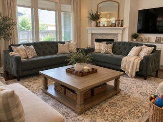 Tufted Sofa Bed Couches (2)