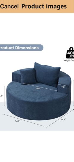 Oversized lounge chair