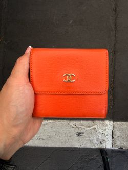 Chanel Trifold Wallet Vintage Orange