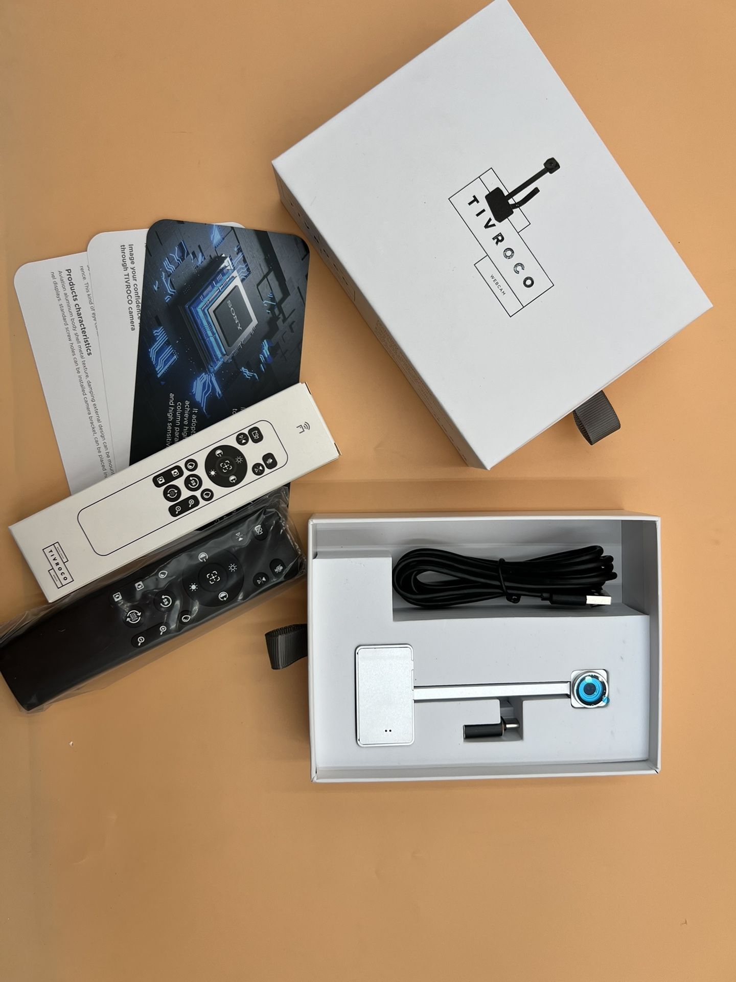 Webcam TIVROCO Sony Sensor 4K UHD 30FPS AutoFocus