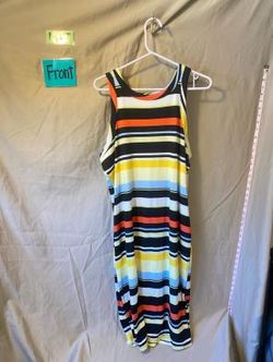 Xhilaration Women's Multi-Color Striped Dress Size XL NWT