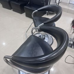 Styling Chairs 2  And 2 Hair Dryers