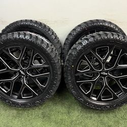 NEW 22 inch gm style wheels wrapped in 33x12.50R22 RBP tires
