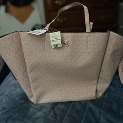 Michael Kors Light Pink Tote Purse New
