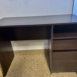 Dark Chocolate Home Office Desk $75 OBO 