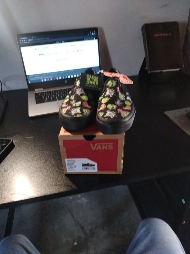 Glow In The Dark Vans (Brand New) Size 12.5 Kids