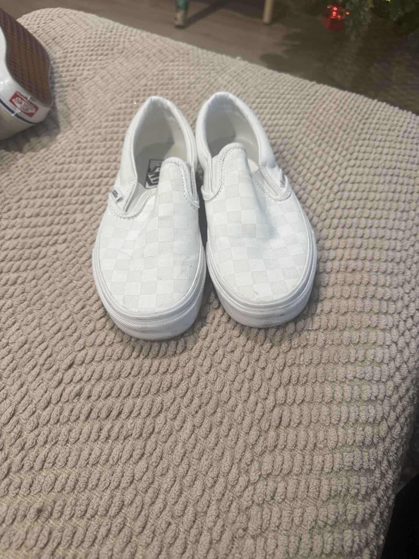 Vans White Checkered