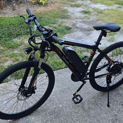 27.5 Black Electric Bicycle 48v 21mph 