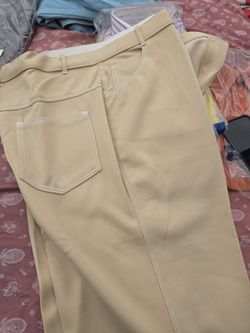 Polyester flare pants