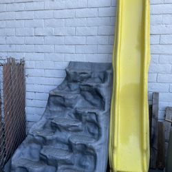 Sliding And Rock Climbing 