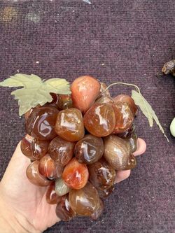 Vintage Carnelian Agate Grapes