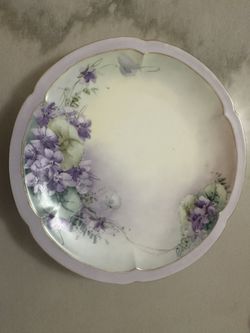 Vintage Theodore Haviland Limoges Hand Painted Plate