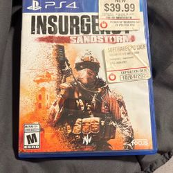 Insurgency Sand Storm PS4