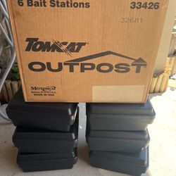 Tomcat Station - Set of 6 Outpost Rat Stations, Complete Rodent Control Solution