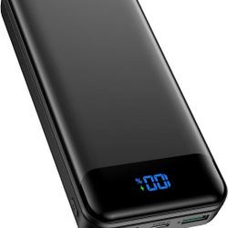 Portable Power Bank 40000mAh PD 30W, QC 4.0, Fast Charging, with USB-C LED 3 Outputs & 2 Inputs, for iPhone 15 14 13 pro, Samsung