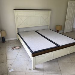 FREE King Size Bed with Frame and Box springs ONLY