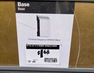 NEW: Home Depot White Baseboard