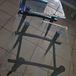 Glass/metal End Tables 