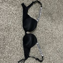 Victoria's Secret black push up bra Size 32D #lingerie #pushup